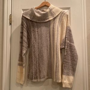 Knox Rose Long Sleeve Knit Turtleneck Sweater Sz M